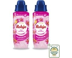 2 x Robijn – Wasparfum – Intense Pink Sensation – 342 ml - Wasstrips - Wasparfum - Wasgeur - Geurboost - Wasmiddel - Wasgeur