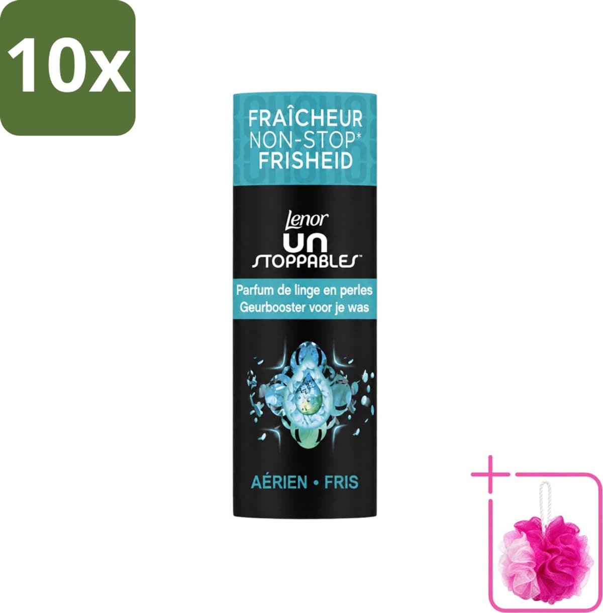 10 x Lenor Unstoppables - Geurbooster - Fris - 13 Wasbeurten - Bulkverpakking - Geurbooster - Douchemop - Frisheid — afbeelding 1