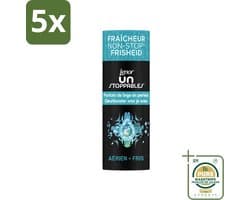 5 x Lenor Unstoppables - Geurbooster - Fris - 13 Wasbeurten - Wasstrips - Geurbooster - Frisheid - Citrusgeur - Fruitige Geur - Bloemige Geur