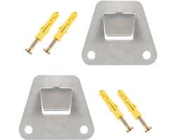 Montagebeugel voor ventilatoren - Muurbevestiging, 2 stuks - Verborgen steunbeugels met schroeven - Zware bevestigingsdelen voor afzuigkappen - Oscillatiefilters - Stevige bevestigingsoplossing