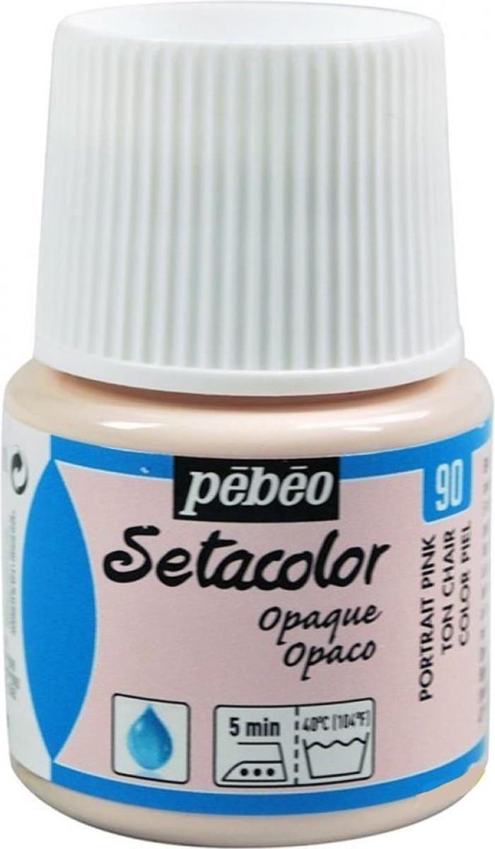 Pébéo Setacolor Lichtroze / Beige Textielverf - 45ml textielverf voor donkere en lichte stoffen — afbeelding 1