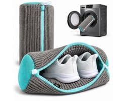 BOTC Schoenwaszak - Waszak voor schoenen - 2 stuks - Herbruikbaar - Wasmachine&Droger - voor Sneakers en Tennisschoenen - Grijs/Blauw