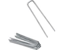 Grondankers - Grondpennen Haringen - Tuin Vastzetten - Anti-roest Gegalvaniseerd - 100x13x2.9 mm - Zilver