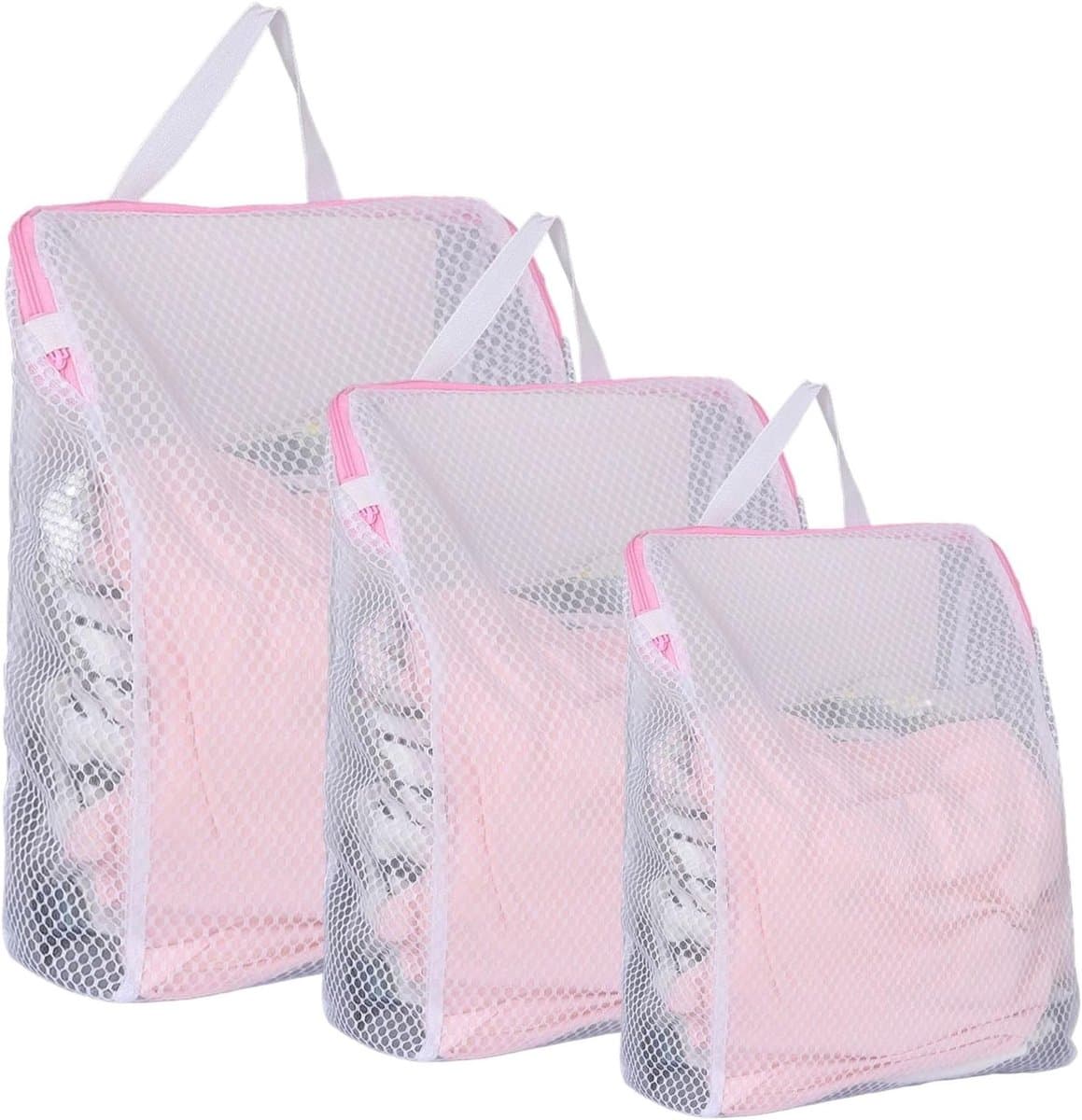 Waszak - Roze - 50 x 60 cm - Herbruikbaar Net voor Gevoelig Ondergoed — afbeelding 1