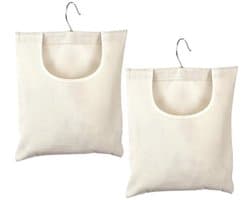 Wasknijperzakken - Hangende Organizer - Herbruikbaar - Bevat 100 Wasknijpers - Opbergtas - Afmetingen 32 x 27 cm - Opbergzak