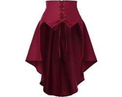 Steampunk Dames Rokken Taille Riem Voor Vrouwen Ruches Pirate Corset Kostuums
