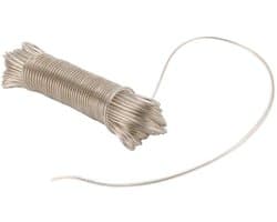 Waslijn Uittrekbaar 30m - 2 Pack - Stalen Kern - Roestvrij en Waterdicht - Duurzaam - PVC Coating - Waslijn Touw