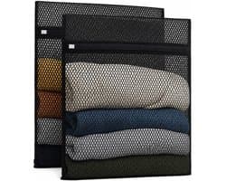 BOTC Waszakken - 60x90cm Waszak Groot - Set van 2 - Bescherm je Wasgoed en Wasmachine - Zwart