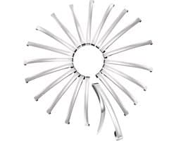 20 French barrettes and mini hairpins, metal accessories, silver hairpins (5-9 cm), creaseless clips - ShopVlot