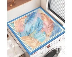 Wasmachine Top Mat - Beschermmat Apparaten - Apparaten Beschermen - Snel Drogen - 60x60 cm - Blauw