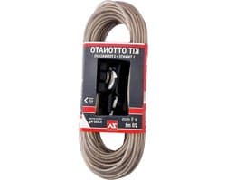 Waslijn Kabel - Kledinglijn Staalkabel - Kleding Drogen - Roestbestendig PVC Coating - 20 meter - Wit