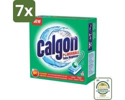 7 x Calgon - Wasmachinereiniger - Tegen Kalk - 15 Tabletten - Grootverpakking - Wasmachine Reinigen - Kalkvoorkomen - Wasmachine Beschermen - Wasmachine Onderhouden - Wasmachine Tabletten