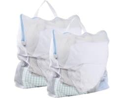 Gaas-waszakken - 4 waszakken - wasnet voor wasmachine - wasmachine-waszak - honingraat gaas-waszak - waszakken voor reizen - delicaat wasgoed - ondergoed - gordijnen - beddengoed