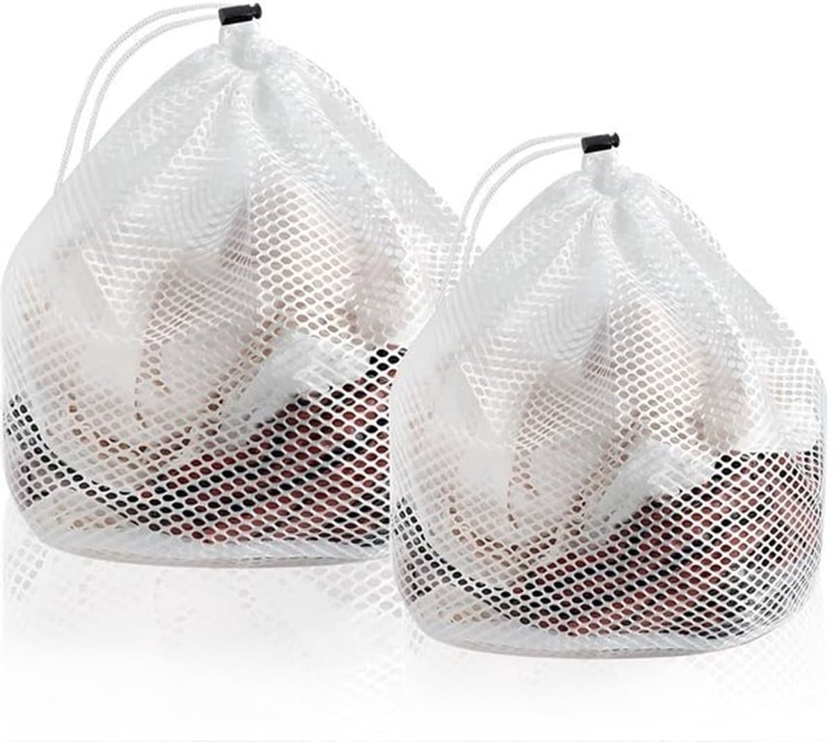 Waszak - 2 Stuks - Duurzaam Polyester - Waszak voor Kleding - Waszak voor Ondergoed - Waszak voor Baby Kleding - Beschermt Kleding in Wasmachine - Wasmachinezak — afbeelding 1