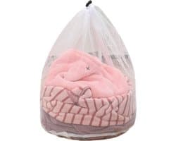 Tweedelige waszakset met trekkoord, inclusief wasnetje voor de wasmachine, herbruikbare waszak en wasnet, geschikt voor de wasmachine.-50*60cm