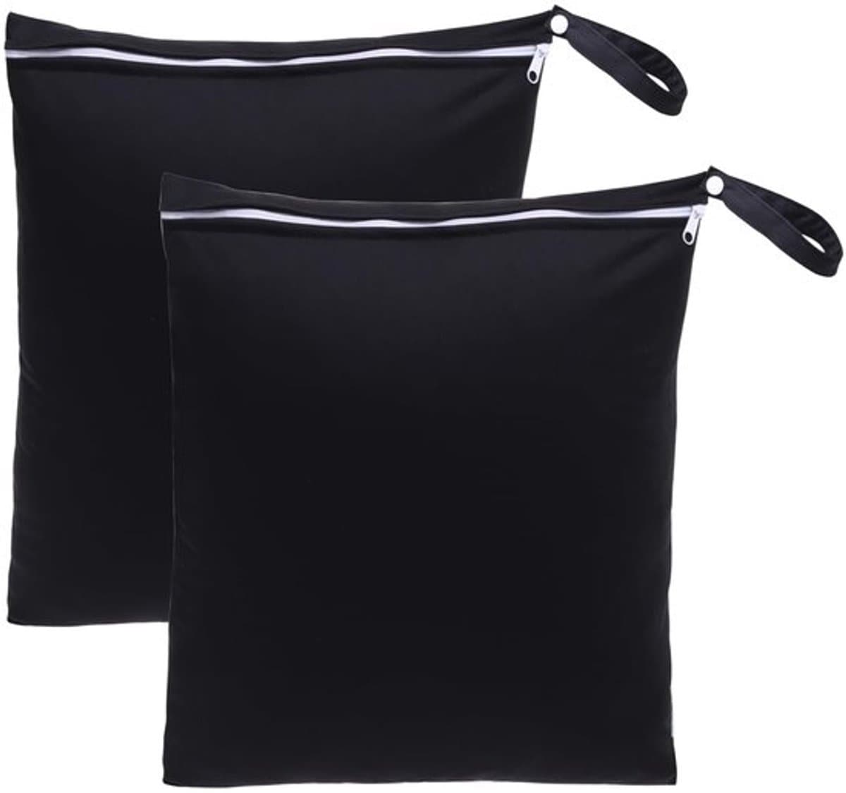 Waterdichte Zakken - 2 Stuks - 40 x 30 cm - Herbruikbare Zakken - Natte/Droge Voorwerpen - Metalen Ritssluiting - Milieuvriendelijk - Waszak — afbeelding 1