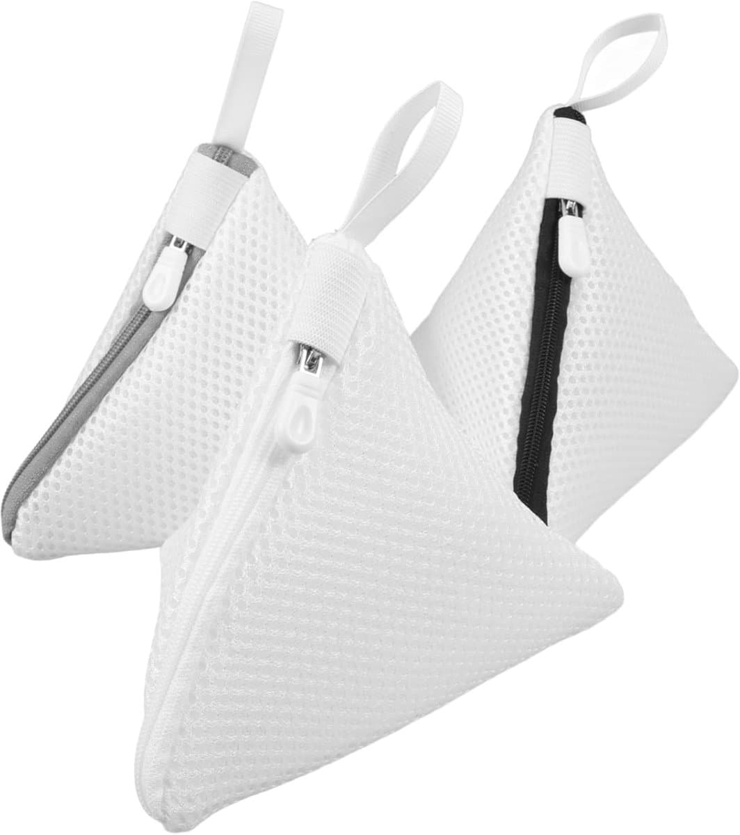 3stuks Mini Waszakjes Met Rits Multifunctionele Waszakken Voor Wasmachine Ademende Polyester Mesh Bescherming Voor Kleding Voor Delicate Items — afbeelding 1