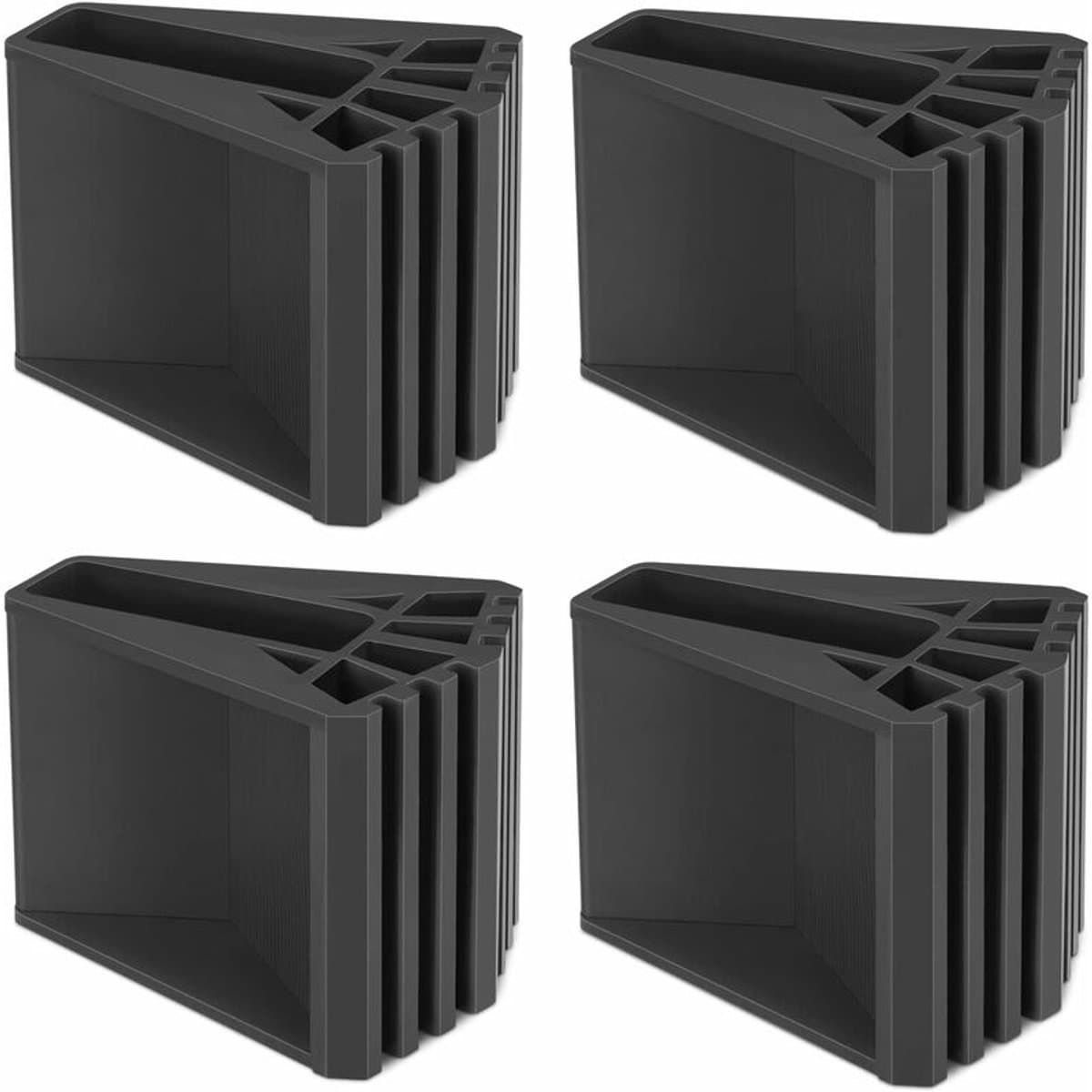 4 stuks laddervoethoezen PVC laddervoeten antislip rubberen ladderpads vervangende voeten — afbeelding 1
