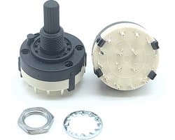 ROTARY SWITCH 4 POLE 3 POSITION RS26