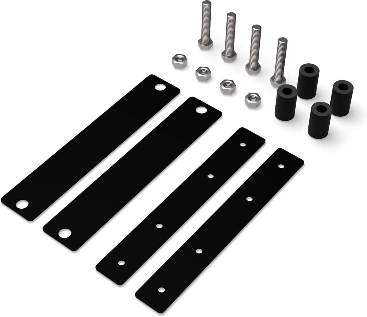 Bodo® - Wasmachine Verhoger connectieset - Zwart - voor WV52 - WV53 - WVH53 — afbeelding 1