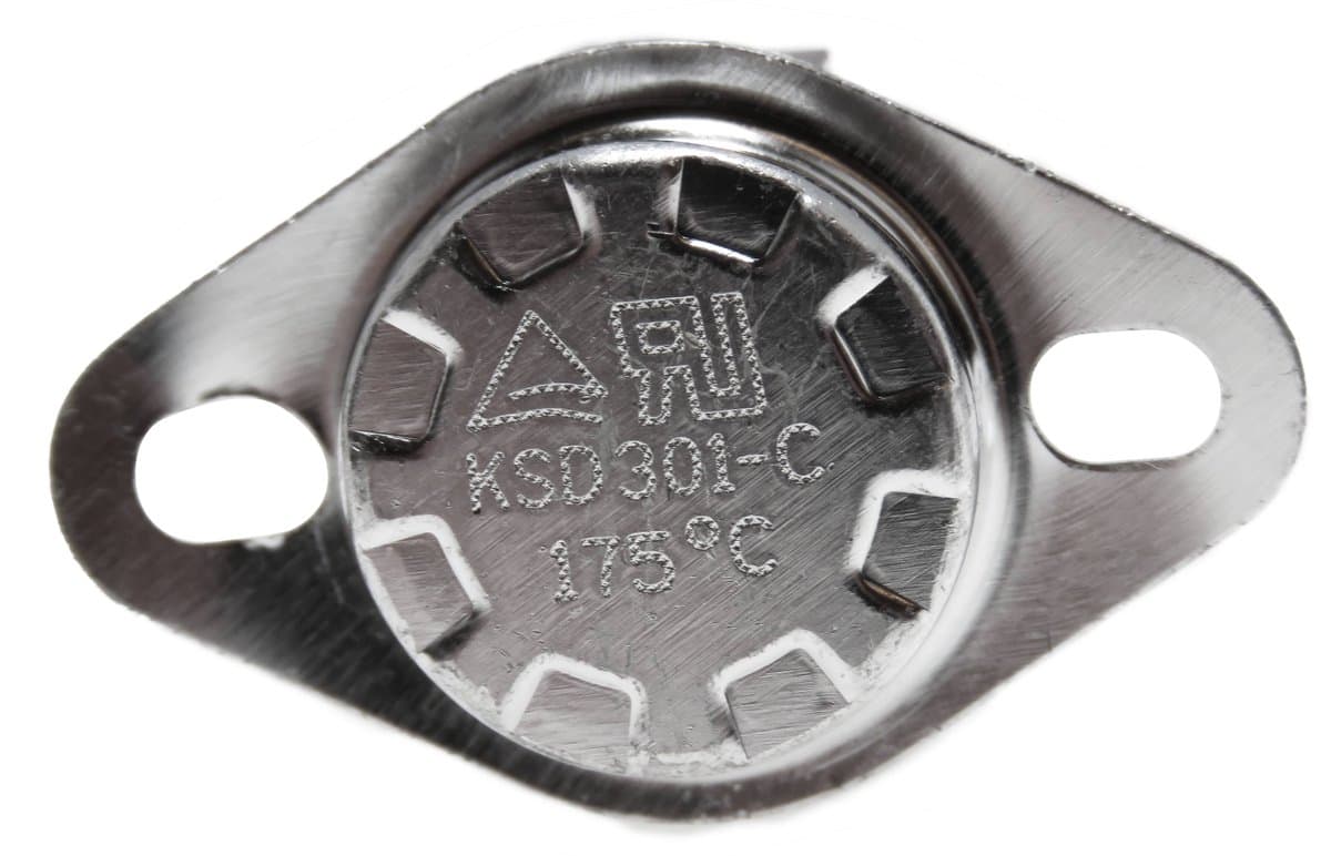 Dparts clixon 175°C graden - NC normally closed - geschikt voor Miele wasdroger - thermostaat temperatuurbeveiliging temperatuurbegrenzer verwarmingslement droger - nr. 5126720 5432490 5432491 — afbeelding 1