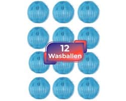 Maxenza Wasballen voor wasmachine - 12 stuks - Anti-pluis - Wasbollen - Anti haar - Ook geschikt voor dierenharen