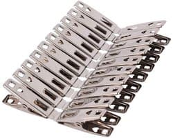 Liefdesklemmen - Wasknijpers van roestvrij staal - Wasknijpers - Quiltklemmen - Multifunctioneel - Clips met goede grip - Clips van roestvrij staal - Wasknijpers voor huishoudelijk gebruik - Voor kleding, sokken, voedselzegels, foto's - 60 stuks