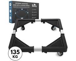 Boncy® Premium Wasmachine Verhoger - Opbouwmeubel Wasmachineverhoger met Wielen - Sokkel of Meubelroller - Witgoed verhoger ook geschikt voor Koelkast, Droger, Vaatwasser, Vriezer — afbeelding 1