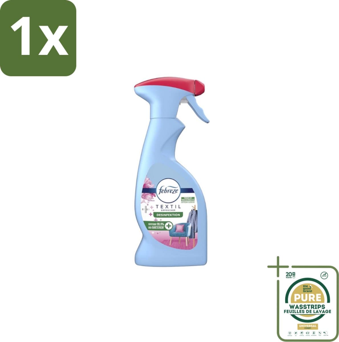 1 x Febreze – Textielspray – Roze Anjers – 375 ml- Koffiezetapparaat - Koffiezetapparaat - Koffiezetapparaat — afbeelding 1