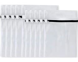 Wasnetten, 10-pack, waszakkenset, waszakken met rits, Geschikt voor het wassen van bh's, ondergoed, sokken, leggings en babykleding (30*40 cm/40*50 cm). — afbeelding 1