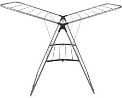 Home Deco Factory Wasrek/droogrek - grijs - metaal - 136 x 59 x 93 cm - ophangen