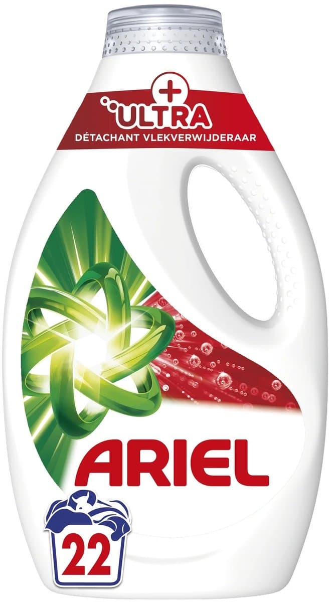 Ariel - Wasmiddel - Vloeibaar - Ultra+ - 22wb/990ml — afbeelding 1