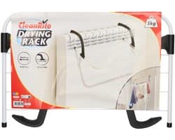 Hangend Droogrek - 5KG Draagkracht - Draagbaar en Superlicht - Inklapbaar Wasrek - Wanddroogrek - 51 x 35 x 15 cm - Zwart - CleanRite