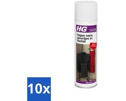 HG - Tegen Nare Geurtjes In Textiel - Natuurlijk Zuiveringsproces - Veilig Voor Alle Textiel - 400 ml - Bulkverpakking - 10 stuks
