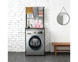 Ruimtebesparend Wasmachine Rek met 3 Planken en Draagvermogen van 10 kg