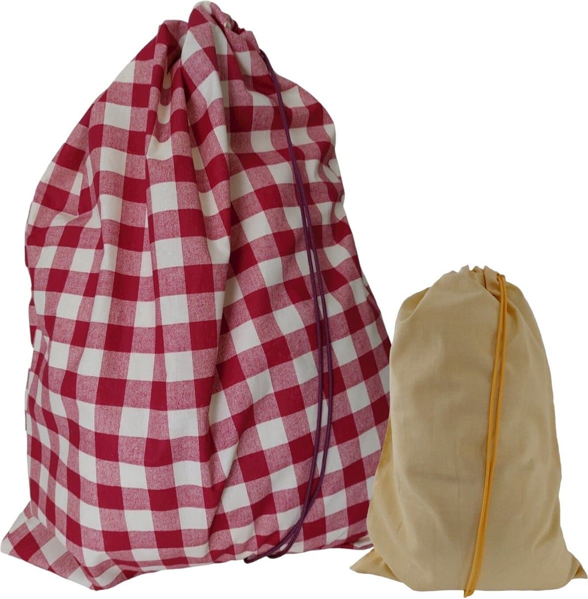 Bluvardi katoenen waszakken set van 2 stuks - red-yellow — afbeelding 1