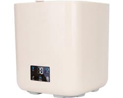 7 Liter Grote Capaciteit Draagbare Wasmachine met Centrifuge LCD-aanraakscherm Automatisch Geïntegreerde Bediening voor (Beige)
