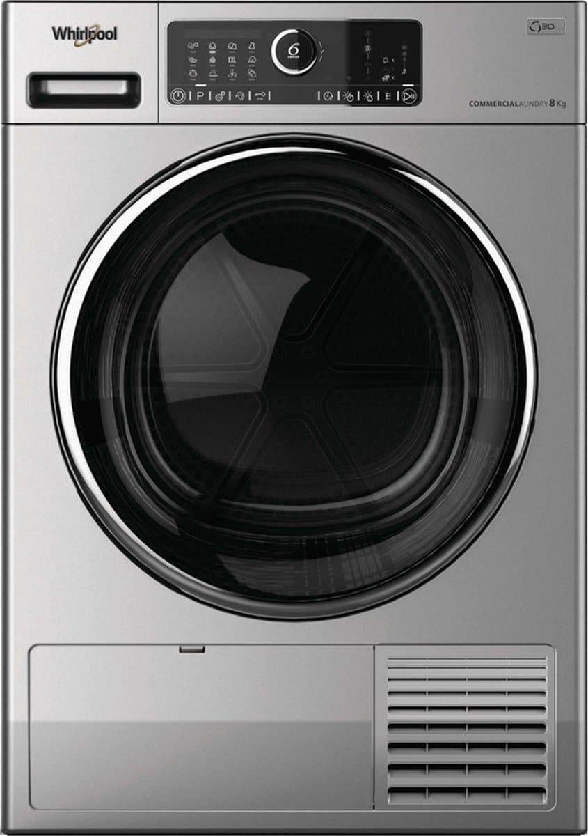 Whirlpool AWZ 8HPS/PRO wasdroger Vrijstaand Voorbelading 8 kg Zilver — afbeelding 1