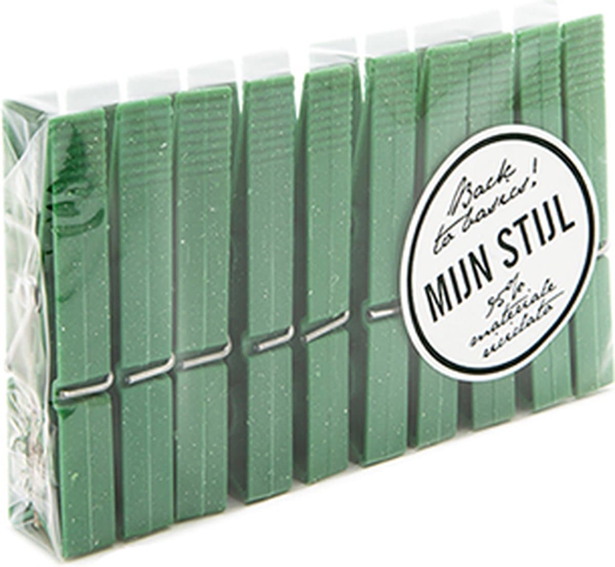Mijn Stijl - wasknijpers - set 10 stuks - groen — afbeelding 1