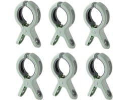 6 stuks Strandhanddoekclips - Plastic Quiltclips - Knijpers - Grote Wasknijper Handdoekknijpers - Winddicht - Groen - Voor dagelijks wasgoed, strandhanddoek, badhanddoek, beddengoed en dikke kleding — afbeelding 1