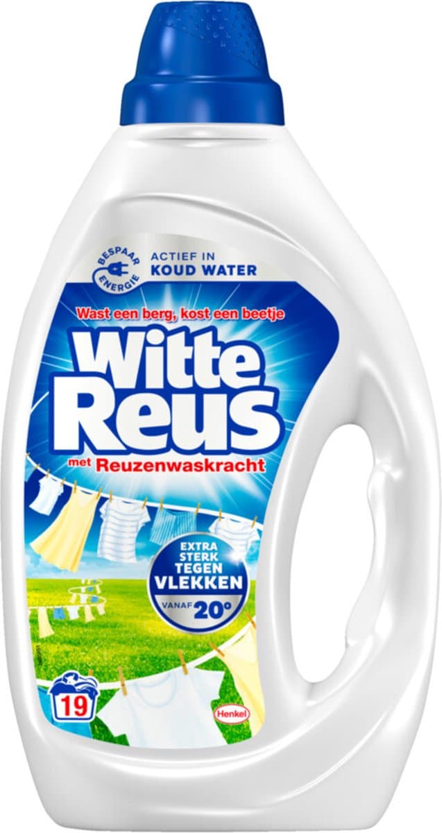 Witte Reus Wasmiddel Gel 19 Wasbeurten - 855 ml — afbeelding 1