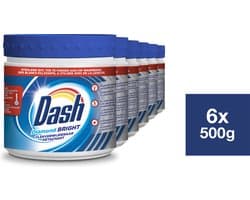 Dash - Vlekverwijderaar Diamond Bright Poeder-Wit - 6 x 500 gr - Voordeelverpakking