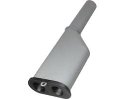 Dparts afvoer y-stuk met rubberen dop - voor wasmachine en droger - duo dubbele splitter - condens water afvoerslang verdubbelaar