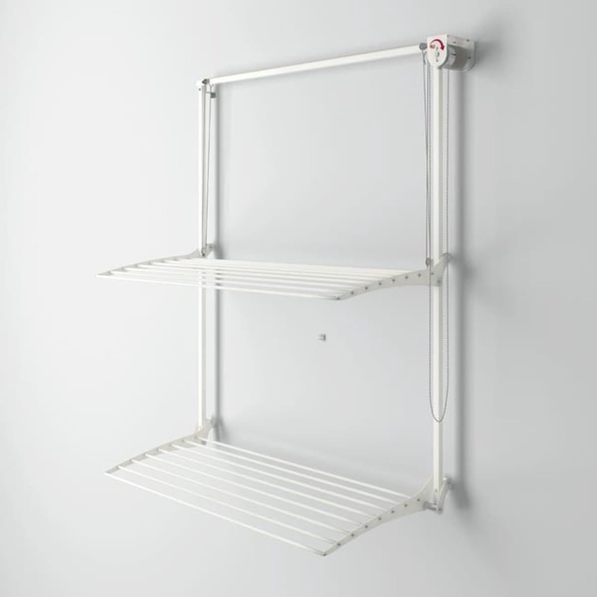 Foxydry Wall Plus 128 cm White - wanddroogrek -bediening rechts- 128 x 52 x 137 cm — afbeelding 1