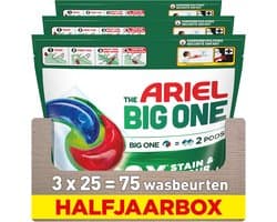 Ariel 3in1 Wasmiddel Pods The Big One Original - 3 x 25 wasbeurten