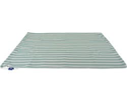 Waszak 60x60 cm - Met K-locksluiting - Groen gestreept