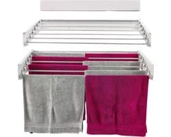 Goodivery ® Ruimtebesparende inklapbare wasdroger voor muur en balkon, ideaal voor binnen en buiten gebruik