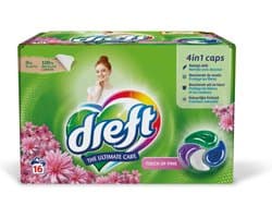 Dreft Wasmiddel Capsules Touch of Pink 16 stuks