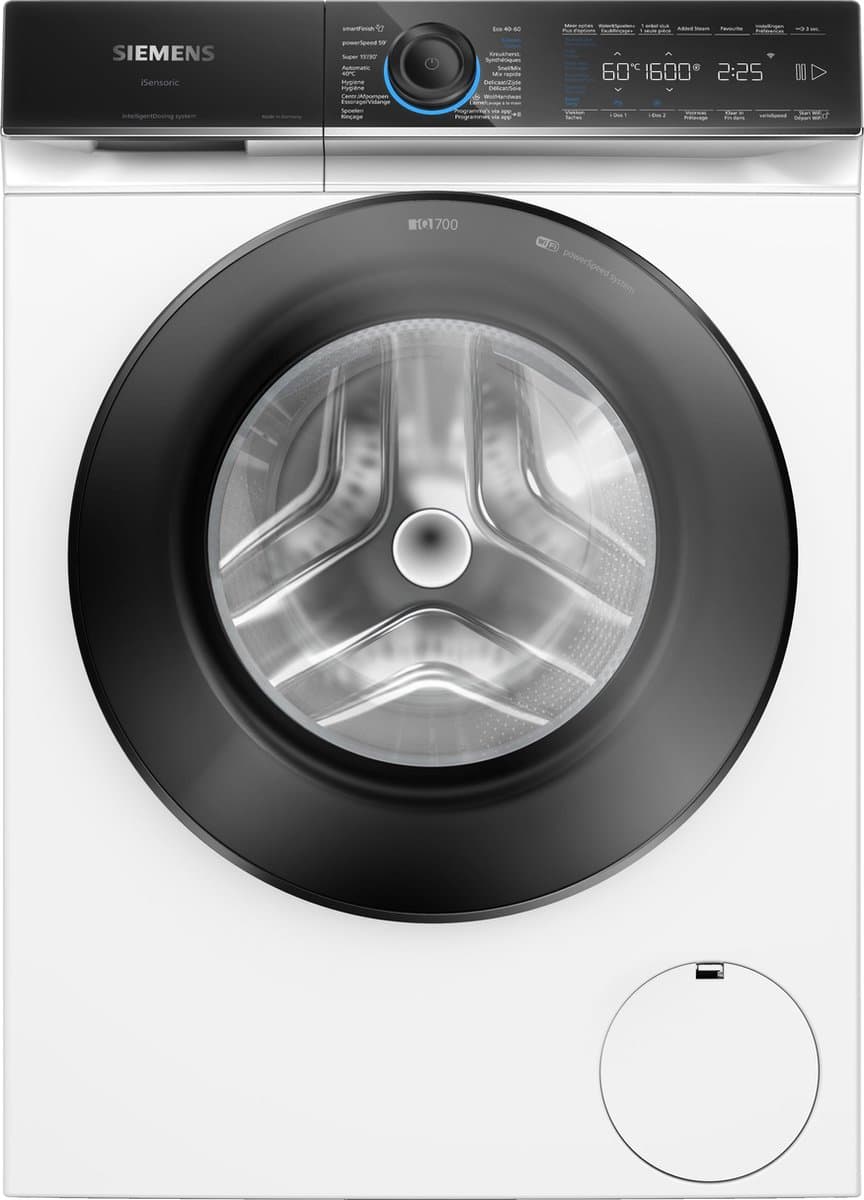 Siemens WG56B2AAFG - iQ700 - Wasmachine met stoom - 10 kg - 1600 rpm - 30% zuiniger dan energielabel A - Automatisch doseren - Home Connect - NL/FR — afbeelding 1