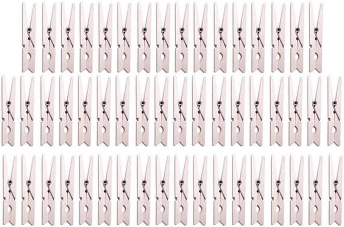 Wasknijpers Houten - Kledingklemmen Hanger - Wasgoed Drogen - Sterke Veer - 52 Stuks - Niet gespecificeerd — afbeelding 1
